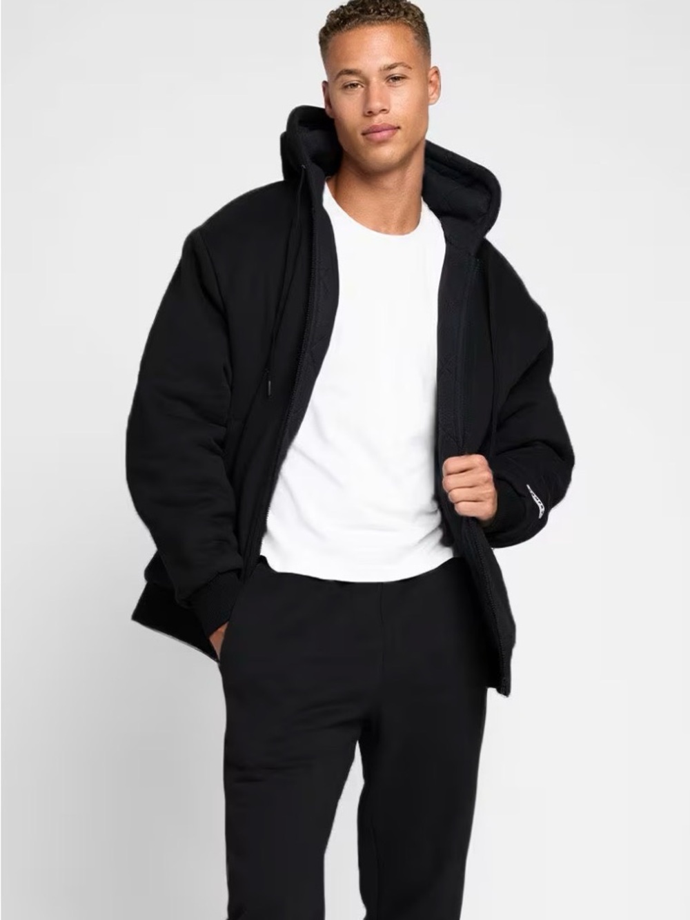 Comfrt Black Weighted Hoodie Medium